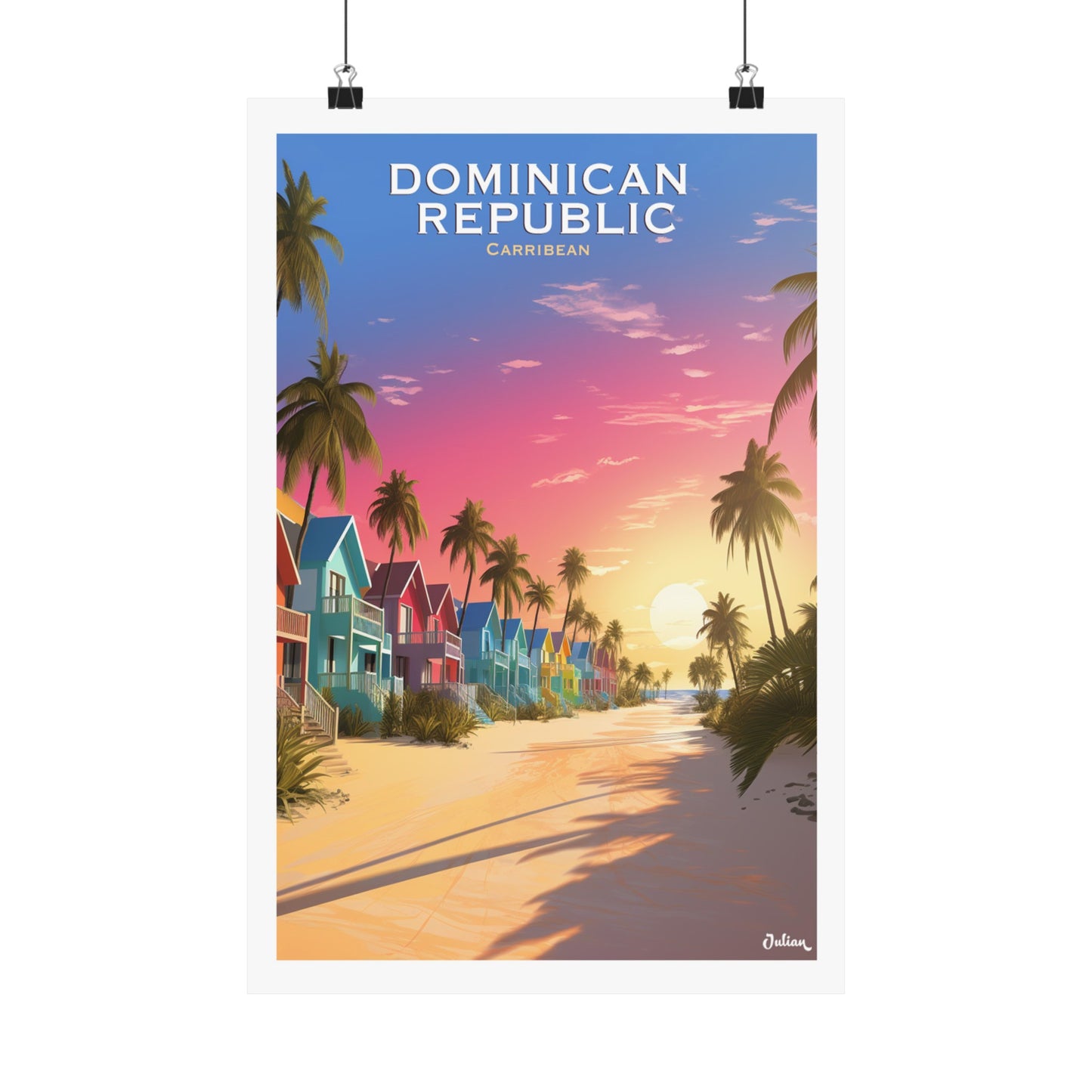 Dominican Republic | Caribbean | Travel Poster | Modern Wall Art