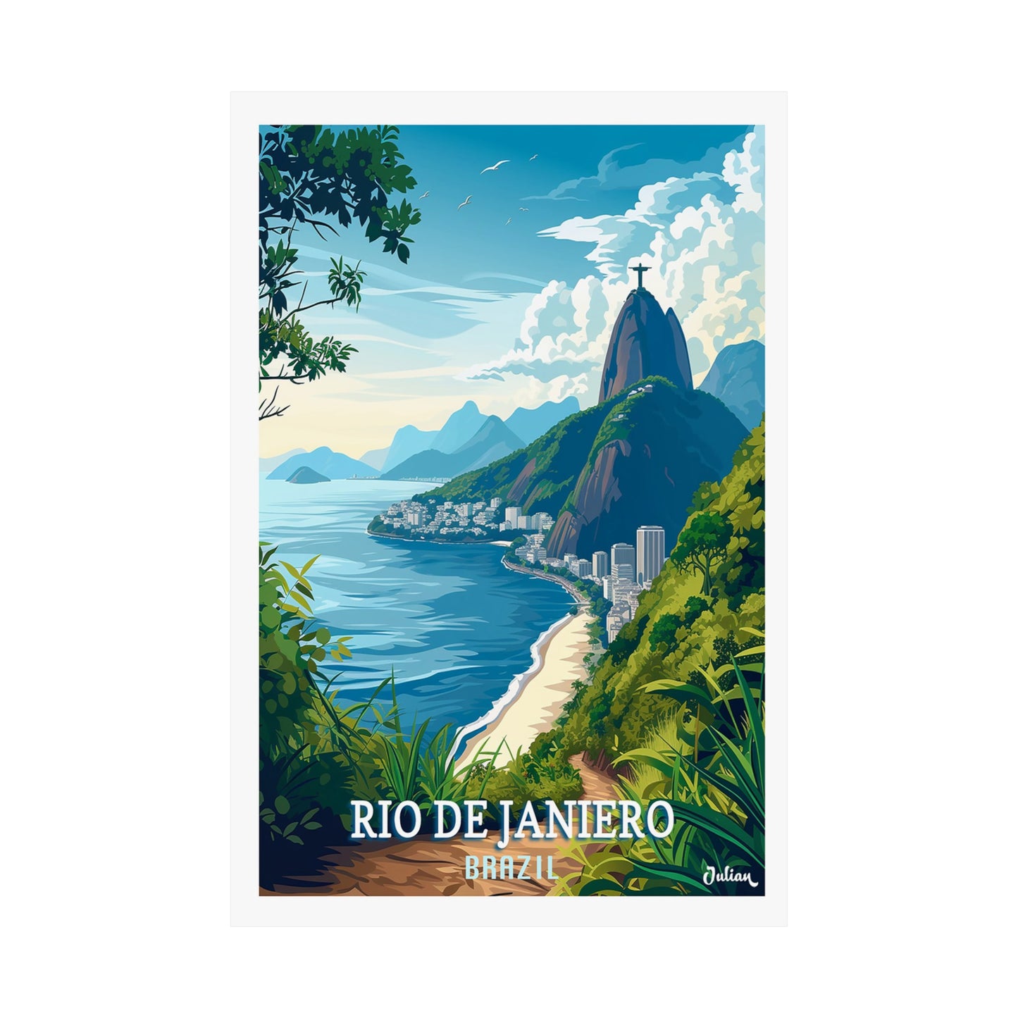 Rio de Janeiro | Travel Poster | Modern Wall Art