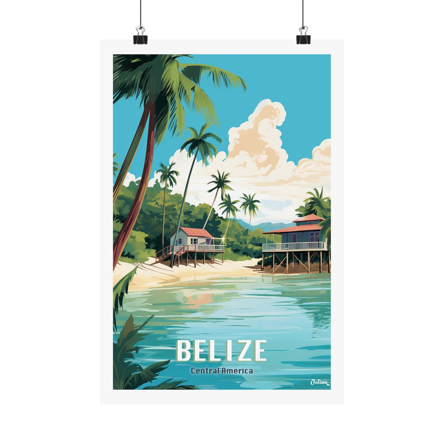 Belize | Travel Poster | Modern Wall Art