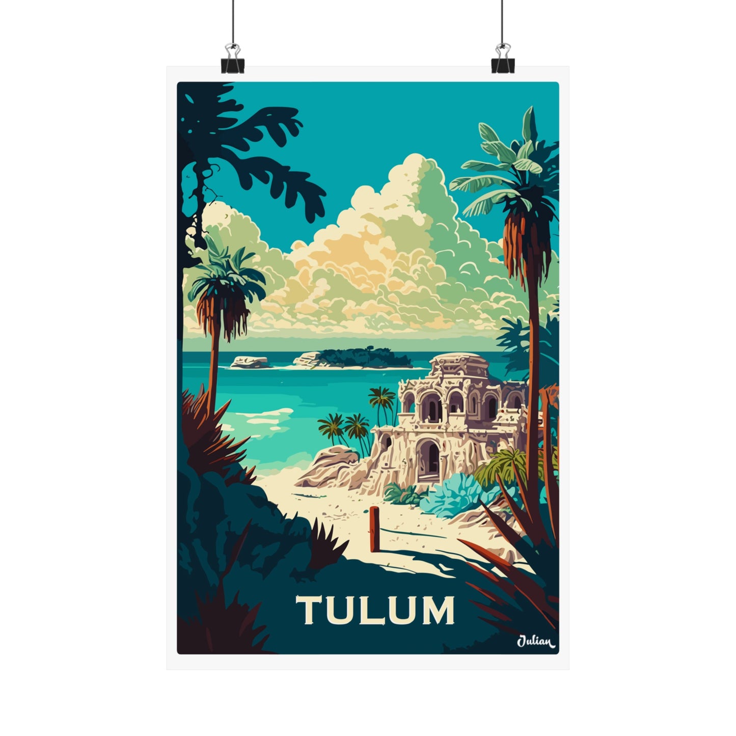 Tulum Mexico | Travel Poster | Modern Wall Art