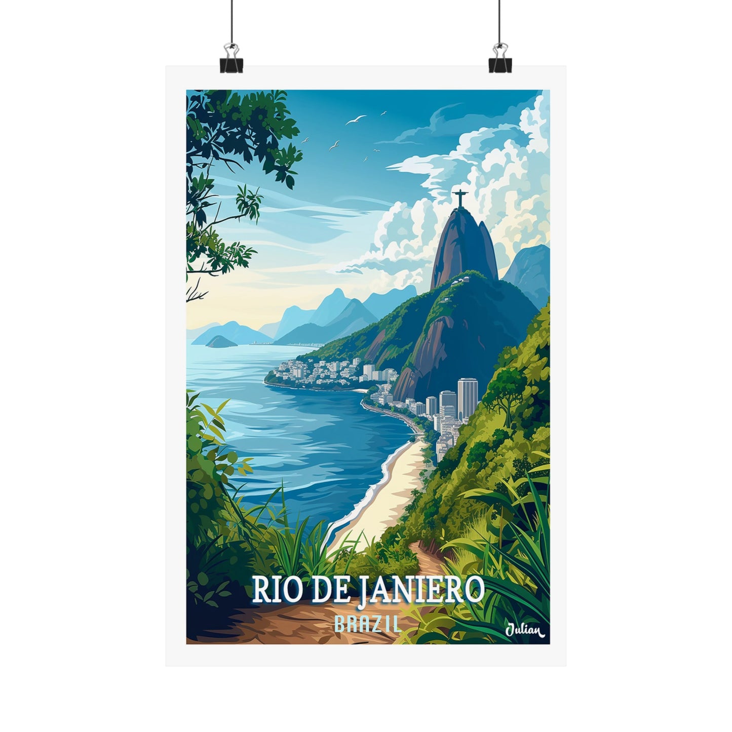 Rio de Janeiro | Travel Poster | Modern Wall Art