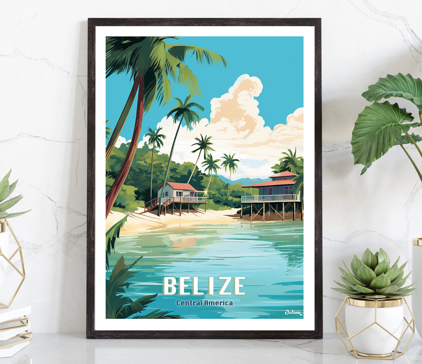 Belize | Travel Poster | Modern Wall Art