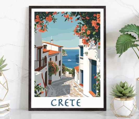 Crete | Travel Poster | Modern Wall Art