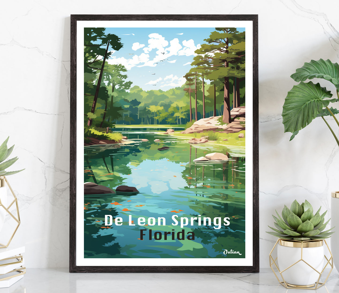 DeLeon Springs State Park, Florida – JulianTravelPosters