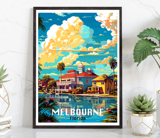 Melbourne - Florida | Travel Poster | Modern Wall Art