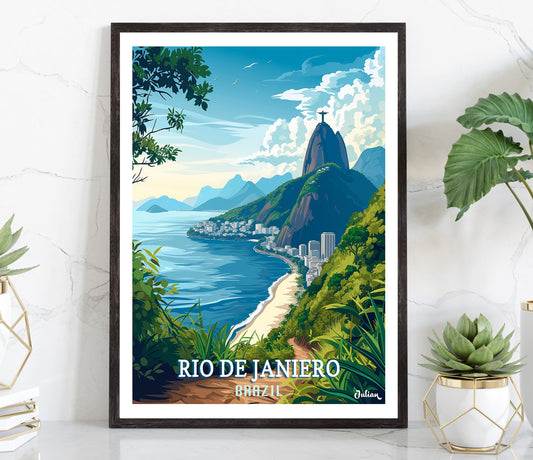 Rio de Janeiro | Travel Poster | Modern Wall Art