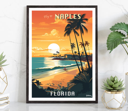 Naples | Florida | Travel Poster | Modern Wall Art